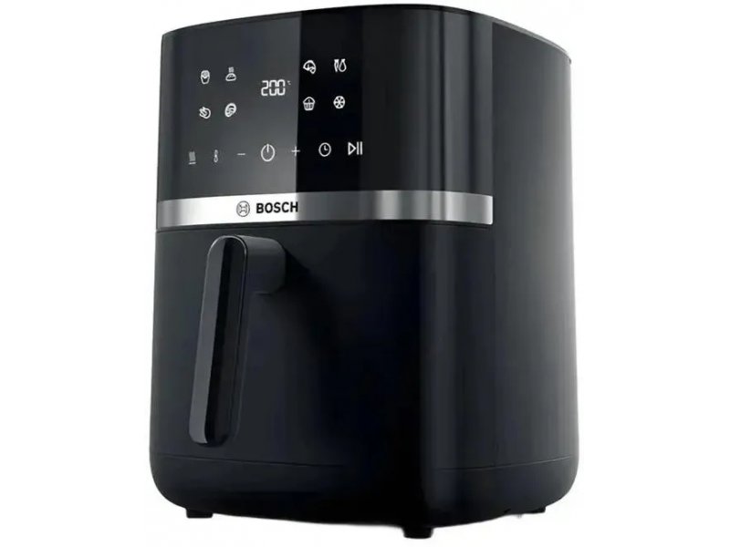 Bosch MAF462B1 аэрогриль чёрный 6.1 л вид спереди