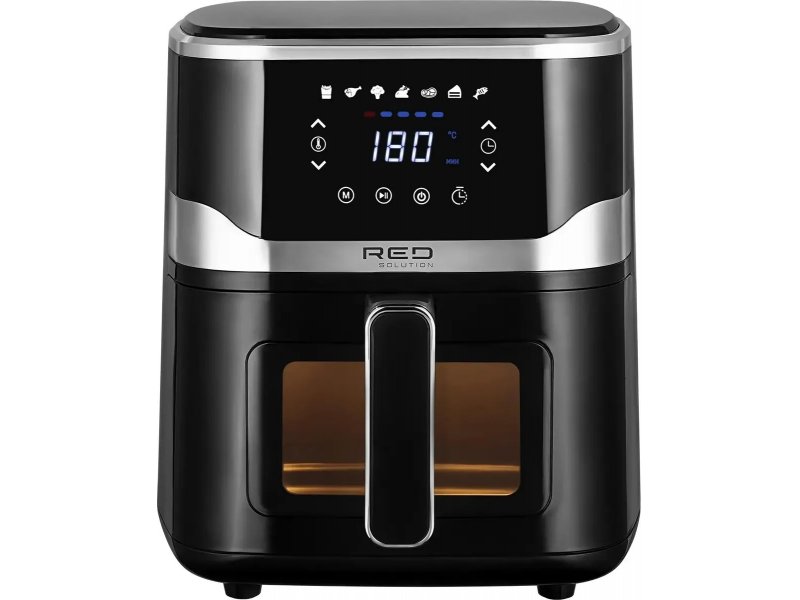 Red Solution W262 аэрогриль чёрный с цифровым дисплеем 180°C и сенсорной панелью управления