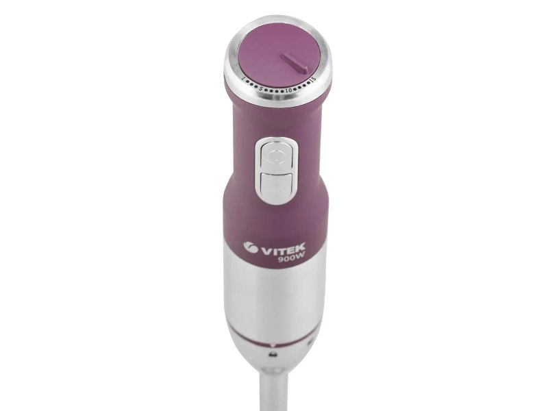 Vitek VT-3415 — кнопки управления и маркировка 900W на корпусе погружного блендера