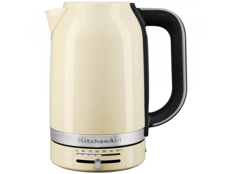 KitchenAid 5KEK1701EAC кремовый — вид спереди, скрытая спираль, механическое управление