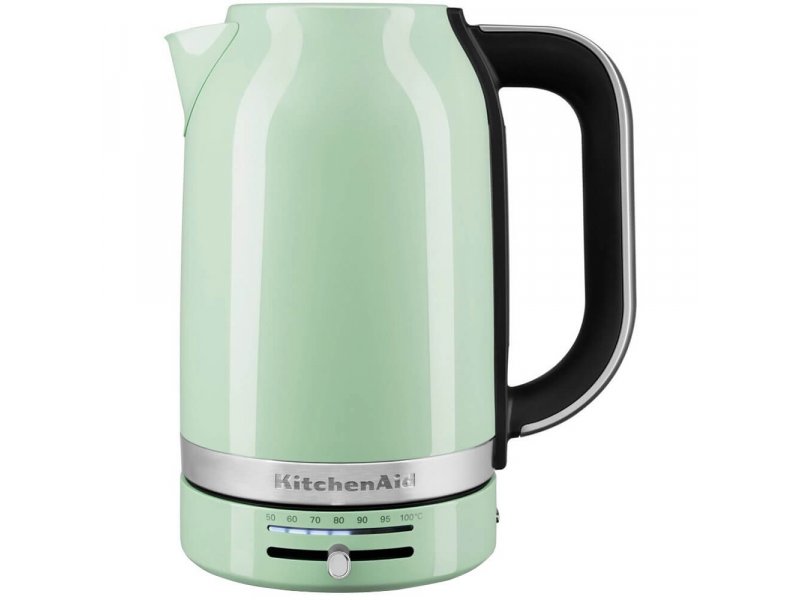 KitchenAid 5KEK1701EPT фисташковый — металлический корпус, скрытая спираль, вид спереди