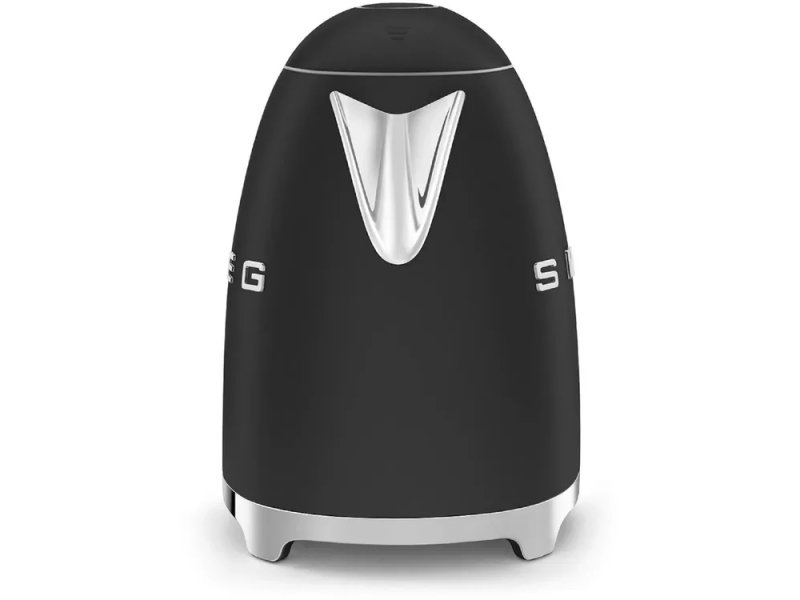 Smeg KLF03BLMEU вид спереди с носиком и подставкой — минималистичный дизайн