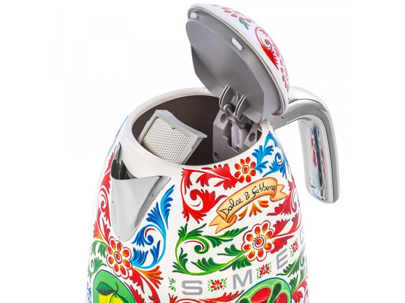 Smeg KLF03DGEU Dolce Gabbana коллекция итальянский орнамент нержавеющая сталь вид сверху