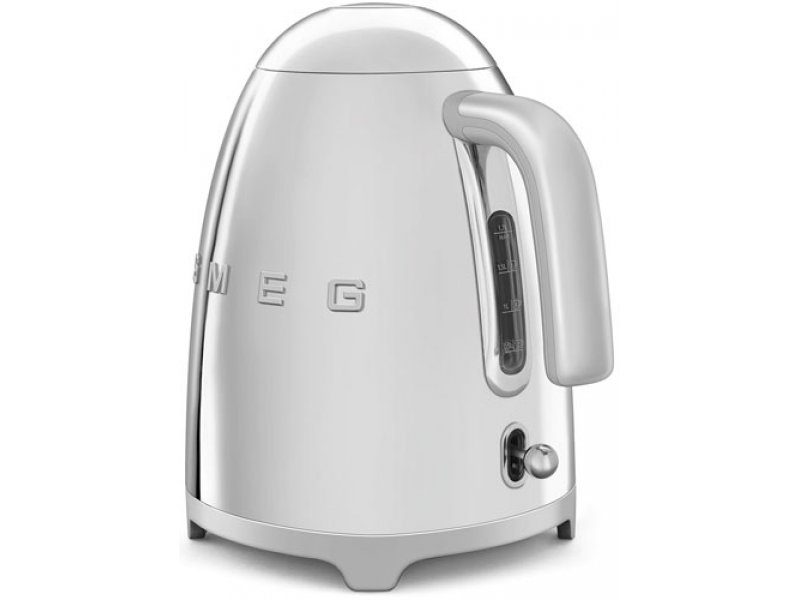 Smeg KLF03SSEU боковой вид — окошко уровня воды, кнопка управления, ручка ретро-стиль