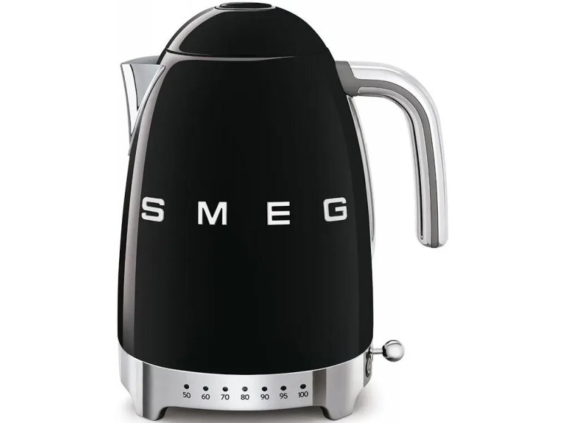 Smeg KLF04BLEU черный — ретро-чайник из нержавеющей стали 1.7 л 2400 Вт