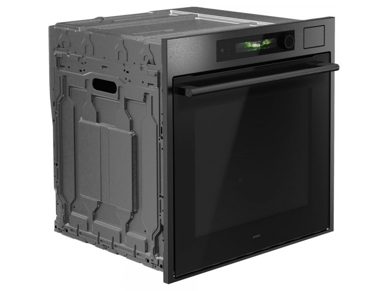 Asko OCS66BSH боковой профиль &mdash; встроенная установка в кухонный гарнитур, металлические крепления