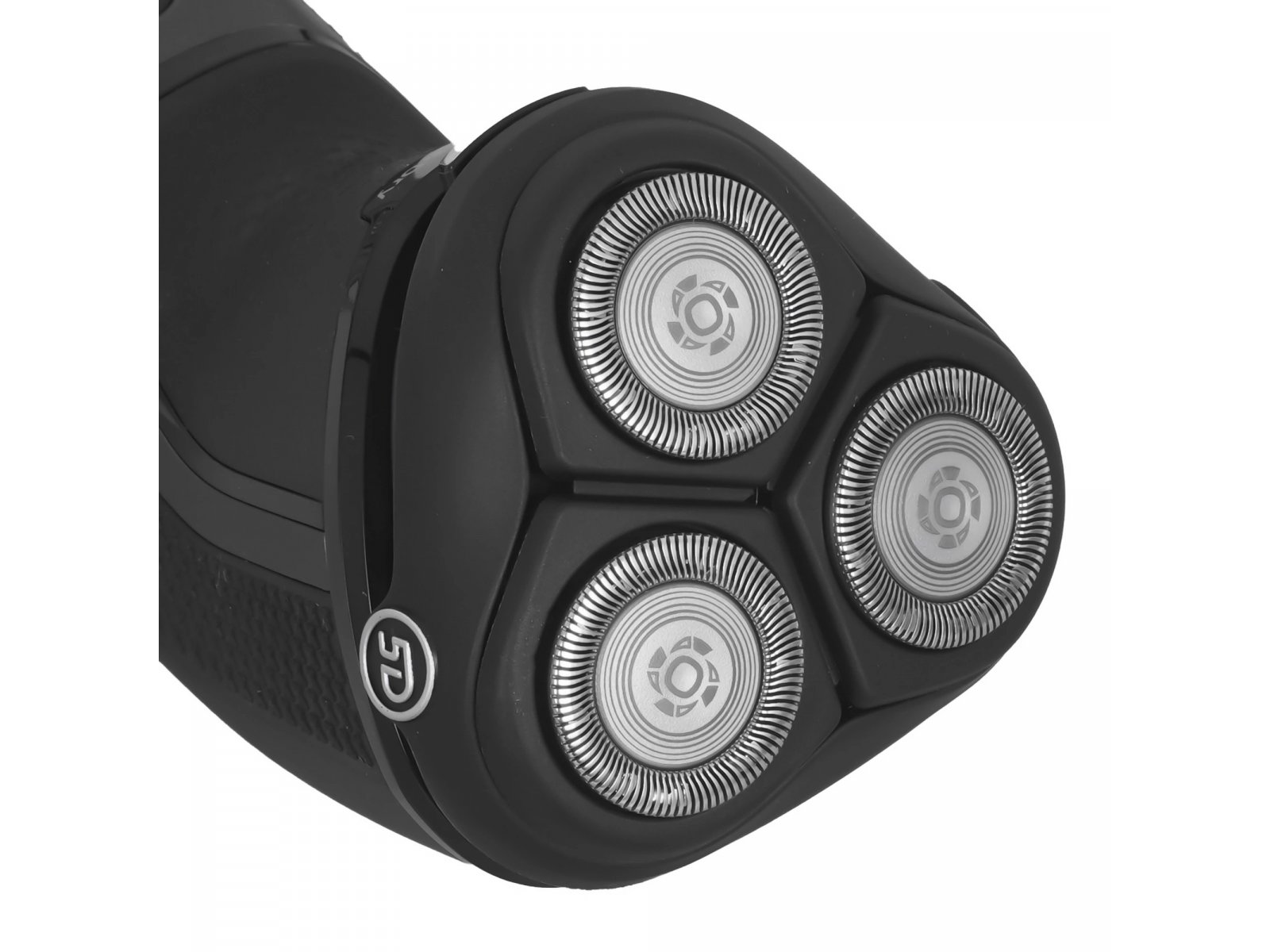 Philips S3144/00 крупный план трёх роторных головок &mdash; режущая поверхность, технология 5D Pivot Flex