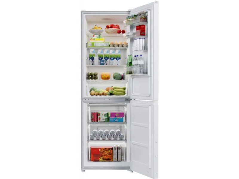 Ardo RTH360296W2 холодильник с продуктами внутри — демонстрация вместимости обеих камер