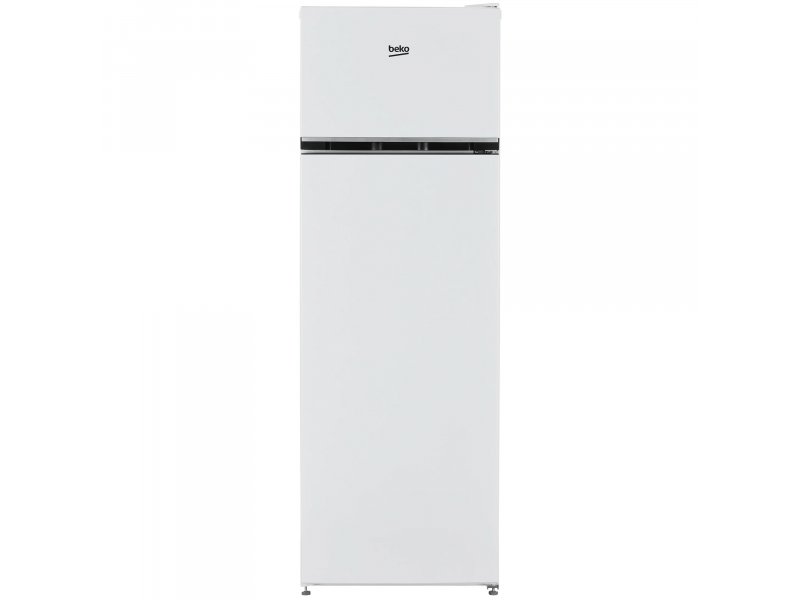 Beko B1RDSK280W белый двухкамерный холодильник вид спереди классический дизайн