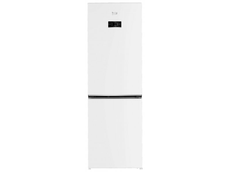Beko B3R0CNK362HW белый двухкамерный холодильник фронтальный вид с внешним дисплеем