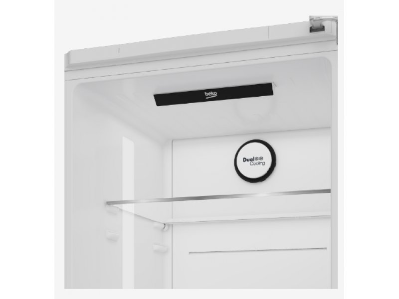Beko B5RCNK366HDW LED-дисплей управления и логотип Dual Cooling вверху холодильной камеры