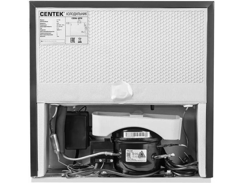 Centek CT-1701 вид снизу и сзади — маркировка, конденсатор, полная техническая схема