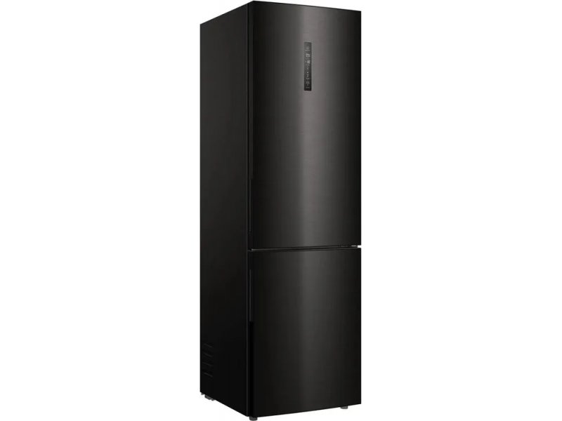 Haier C4F740CBXGU1 — боковой профиль, чёрная матовая поверхность, тонкий корпус 59.5 см шириной