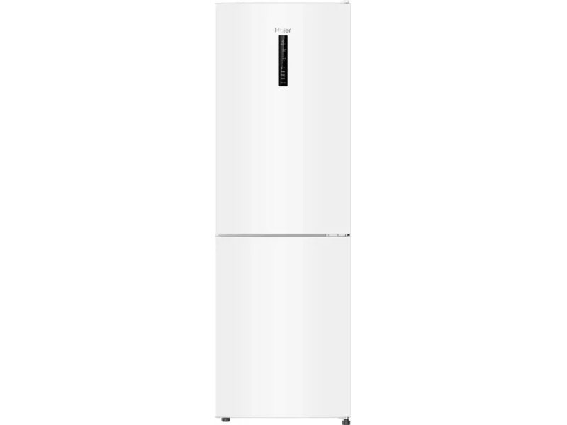 Haier CEF530CWRG белый двухкамерный холодильник с нижней морозильной камерой, вид спереди