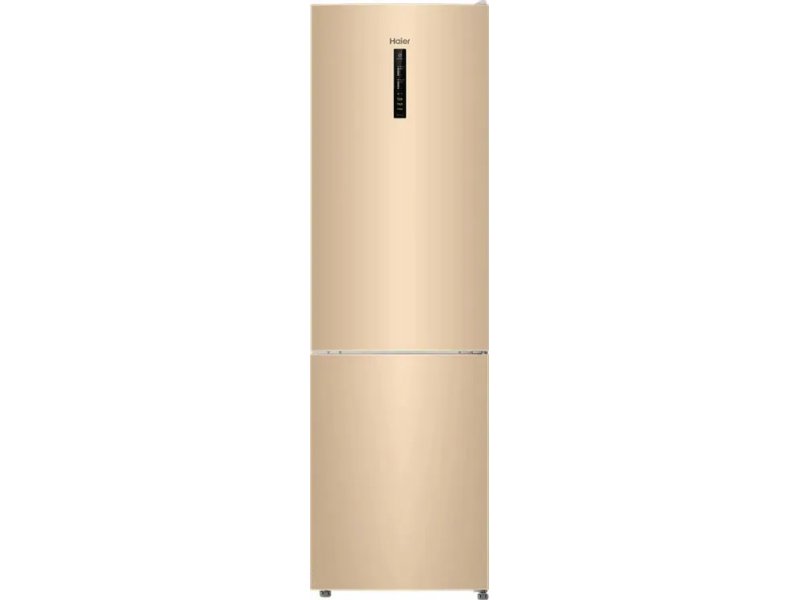 Haier CEF538CGG золотистый — отдельностоящий холодильник 368 л с дисплеем на верхней панели
