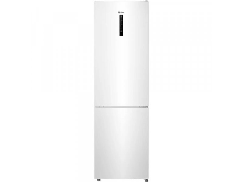 Haier CEF538CWG белый двухкамерный холодильник с сенсорным дисплеем управления — вид спереди