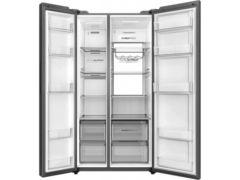 Haier HRF-600DM7ERU внутреннее пространство полки ящики зона свежести No Frost