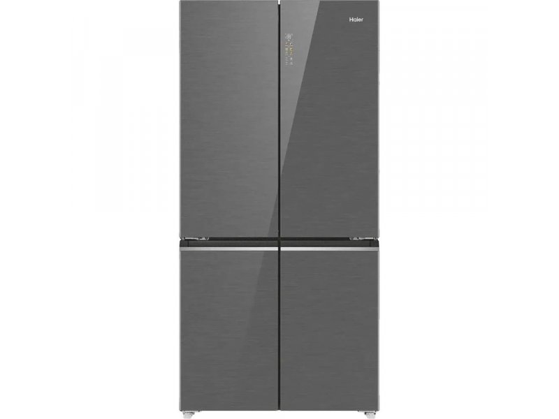 Haier HTF-690DGS7RU1 четырёхдверный Side-by-Side холодильник серебристый вид спереди
