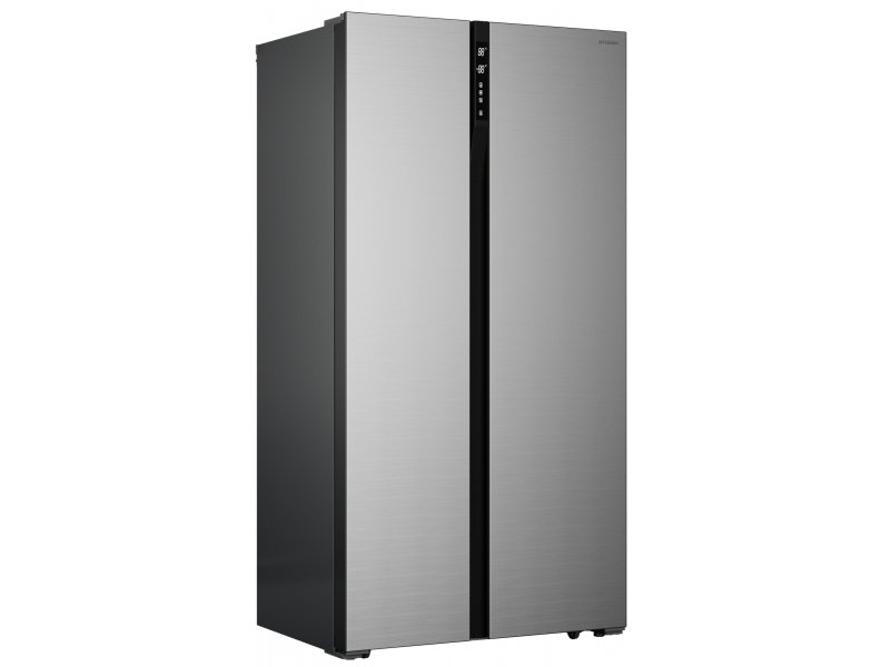 Hyundai CS4505F Side-by-Side нержавеющая сталь — вид спереди, двустворчатые двери