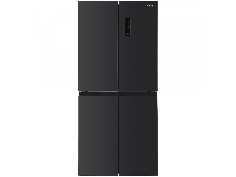 Korting KNFM 84799 XN графит — четырёхдверный Side-by-Side холодильник с сенсорной панелью управления