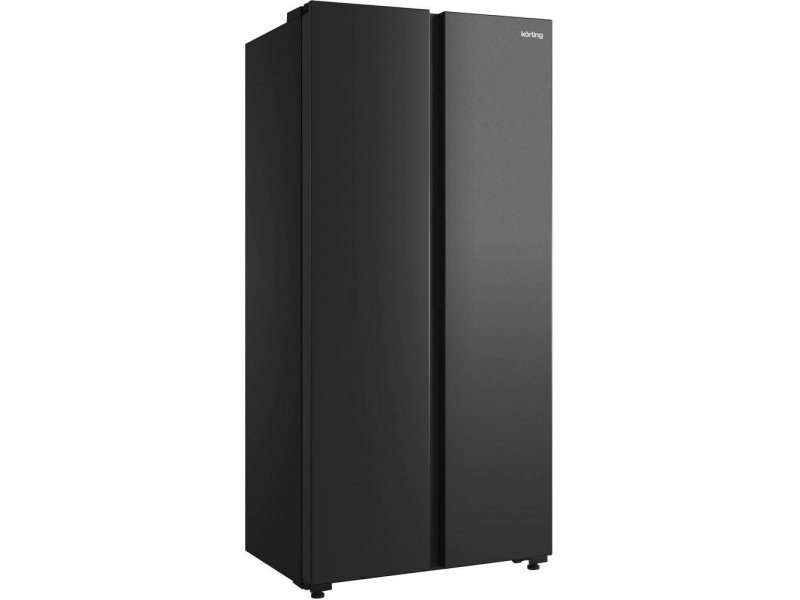 Korting KNFS 83177 N черный боковой профиль — глубина корпуса 63,5 см, металлические двери