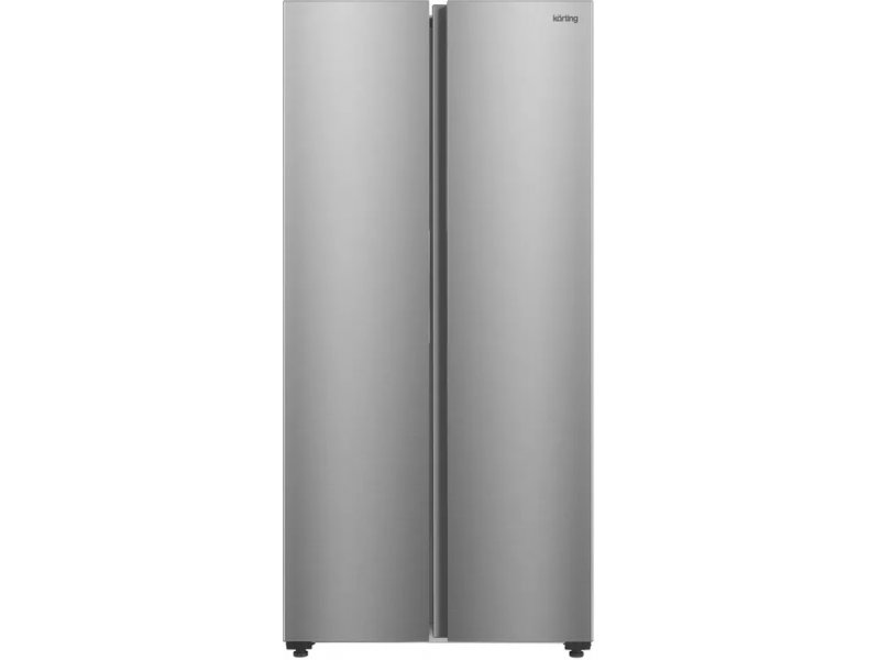 Korting KNFS 83177 X вид спереди, закрытые двери, корпус из нержавеющей стали