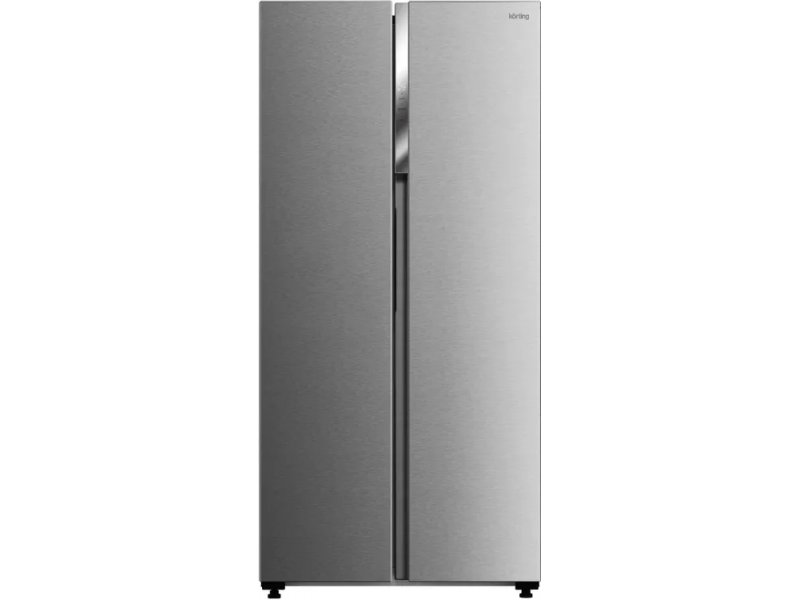 Korting KNFS 83414 Х нержавеющая сталь вид спереди Side-by-Side две двери металлический корпус