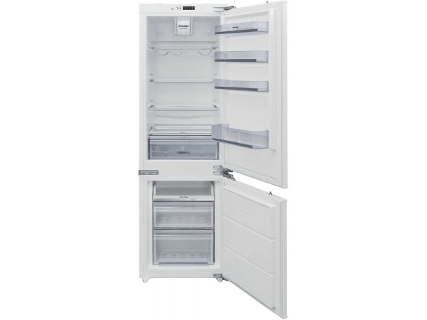 Korting KSI 17780 CVNF открытые двери стеклянные полки и ящики морозильной камеры