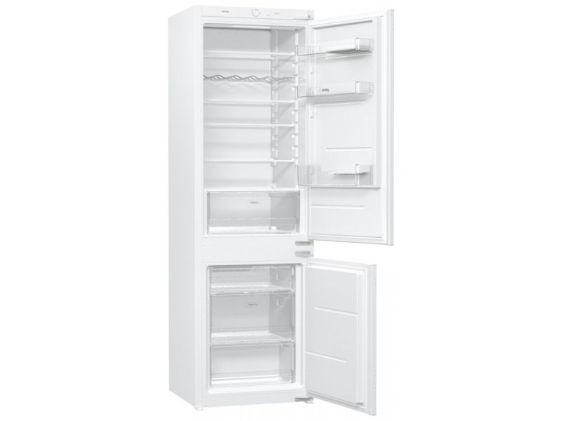 Korting KSI 17860 CFL встраиваемый холодильник 260 л — вид спереди с открытыми дверцами