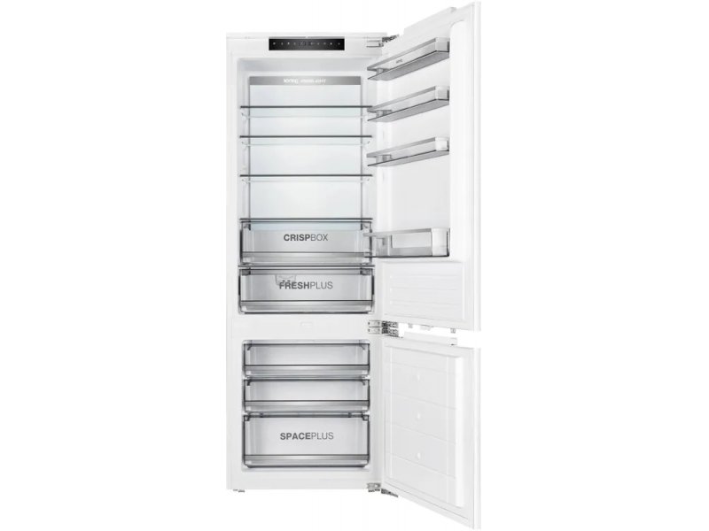 Korting KSI 19699 CFNFZ внутреннее пространство холодильной камеры зоны CRISPBOX FRESHPLUS SPACEPLUS
