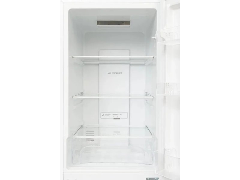 Kraft KF-NF2717W — открытая холодильная камера, три полки из закалённого стекла, LED-освещение