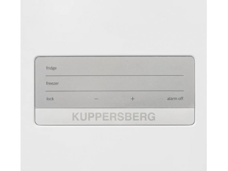 Kuppersberg RFCN 2010 W панель управления на фасаде — цифровой дисплей, кнопки Lock и Alarm Off