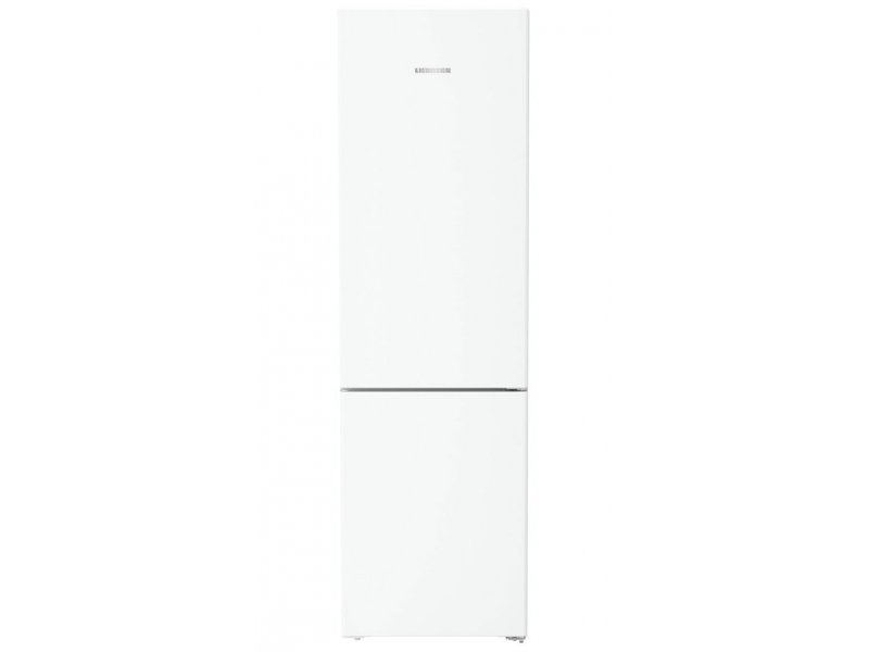 Liebherr CNf 5703 двухкамерный холодильник — вид спереди, белый, закрытые дверцы