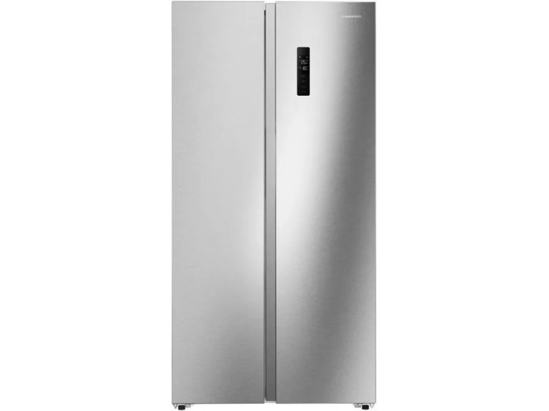 Meferi Comfort MFR91 серебристый Side-by-Side вид спереди, сенсорная панель управления