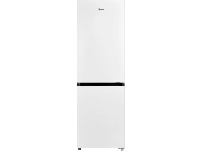 Midea MDRB469MGF01I белый матовый двухкамерный холодильник вид спереди