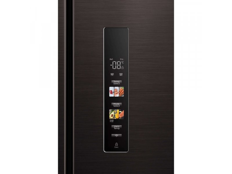 Midea MDRF692MIE28 — сенсорная панель управления с дисплеем температуры и кнопками режимов