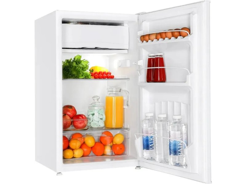 Nordfrost RFS-85 W — заполненная камера с продуктами, вместимость 93 л