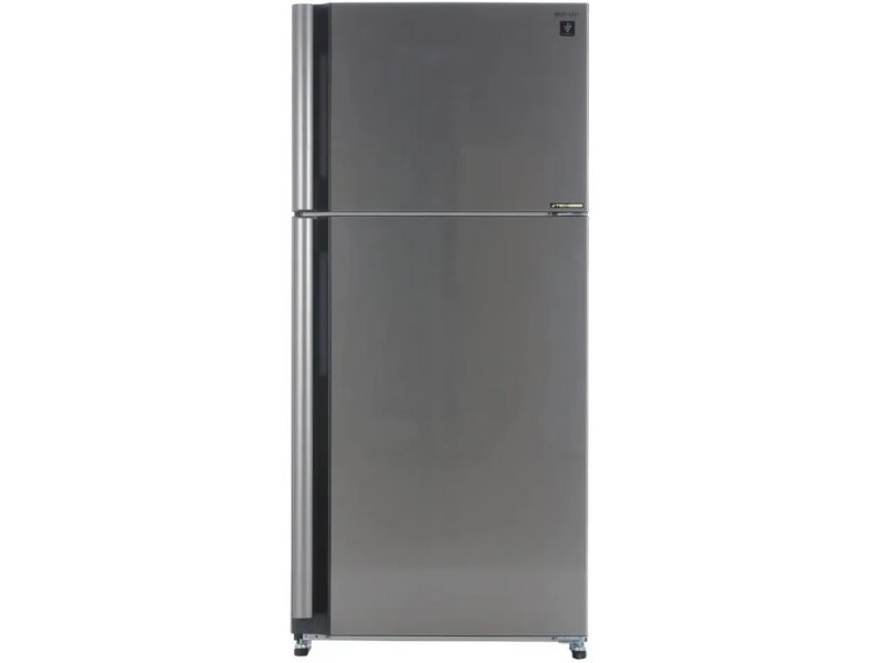 Sharp SJ-XE55PMSL серебристый двухкамерный холодильник 585 л с No Frost и инверторным компрессором