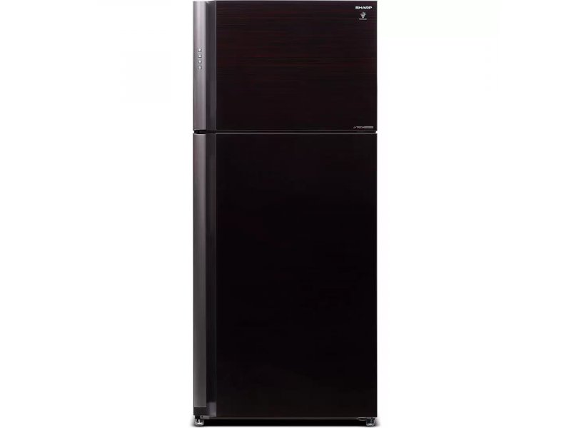 Sharp SJXP59PGRD черный &mdash; двухкамерный холодильник 578 л с глянцевым стеклянным корпусом