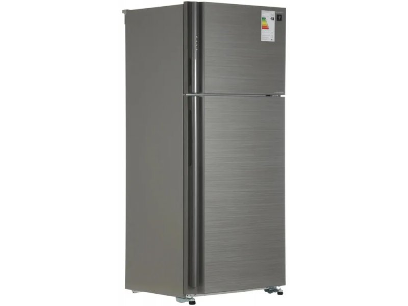 Sharp SJXP59PGSL боковой профиль — глубина корпуса 73 см и дизайн стекло-металл