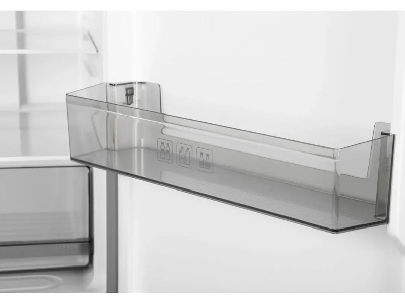 SunWind SCC356 — контейнер Fresh Box на полке холодильной камеры, кнопки управления на панели