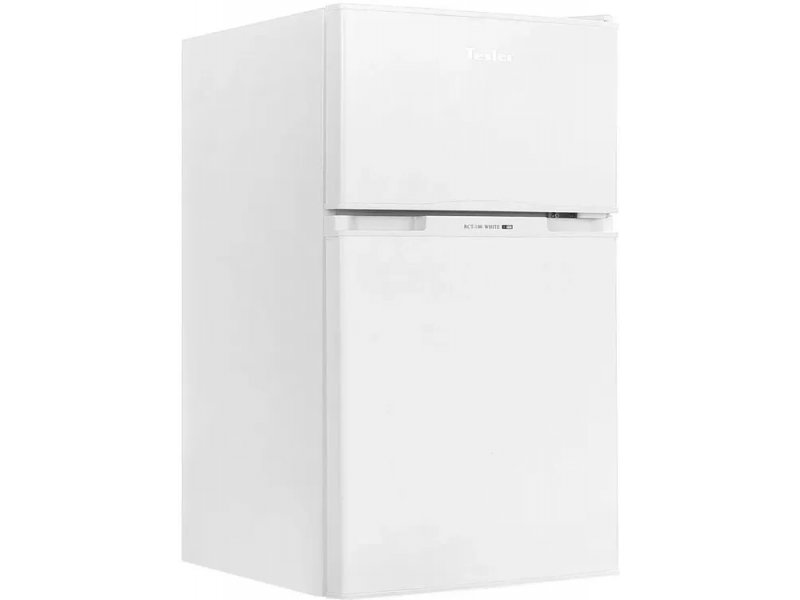Tesler RCT-100 белый двухкамерный холодильник вид спереди