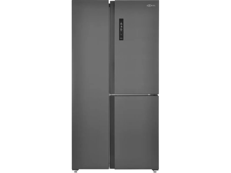 Zugel ZRTD459XB черный Side-by-Side холодильник 459 л вид спереди