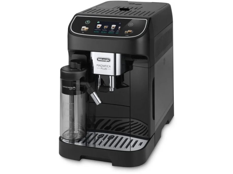 De Longhi Magnifica Plus ECAM320.60.B черный — автоматическая кофемашина с сенсорным TFT-дисплеем и съёмным молочным контейнером