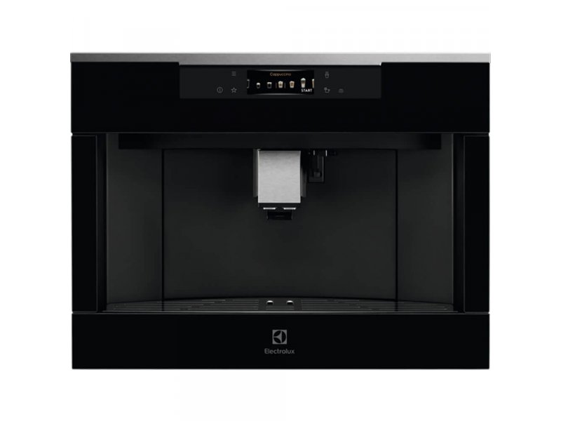 Electrolux KBC85X встраиваемая кофемашина чёрный — вид спереди