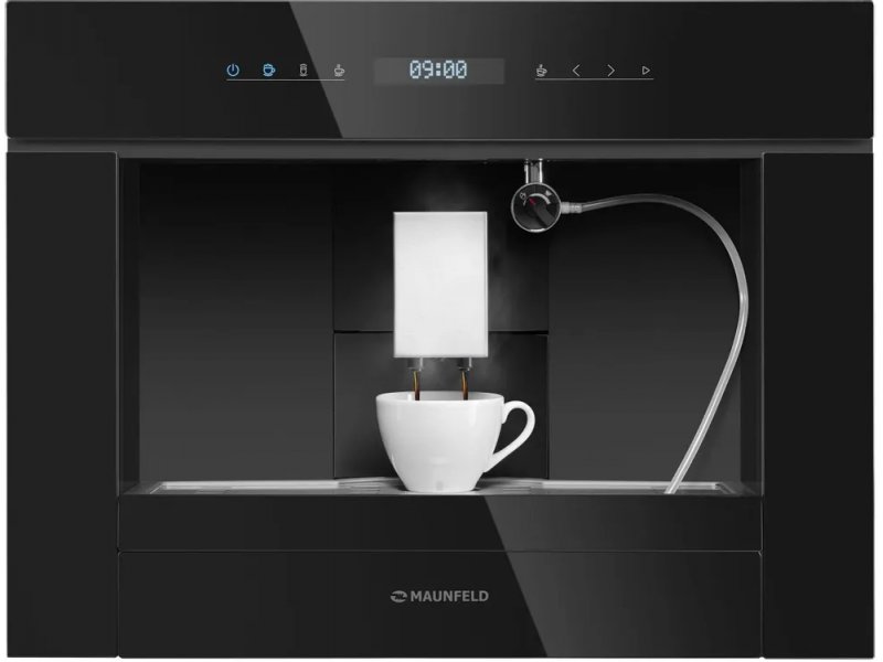 Maunfeld AMCM1503B бункер для кофейных зёрен 250 г и встроенная кофемолка со стальными жерновами