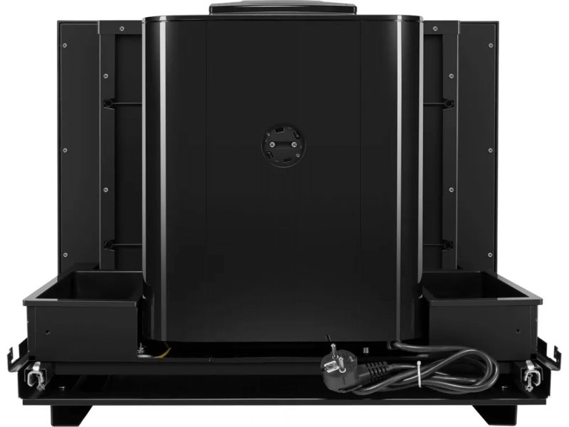 Maunfeld AMCM1503B встроена в кухонный гарнитур ниша 56x45x55 см закалённое стекло чёрный