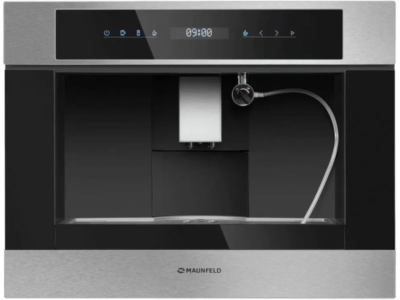 Maunfeld AMCM1503S серебристый встраиваемая кофемашина корпус нержавеющая сталь закалённое стекло