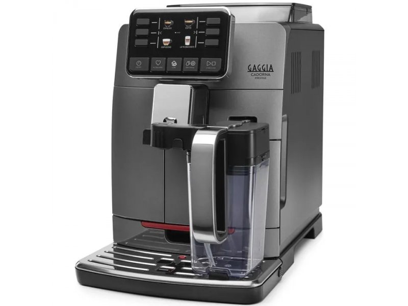 Gaggia RI9604/01 полный вид — корпус металл/пластик, резервуар для воды и молока, поддон для капель