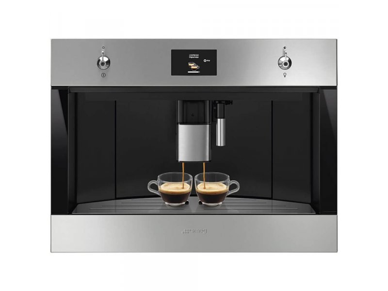 Smeg CMS4303XRU вид сбоку телескопические направляющие монтаж в нишу